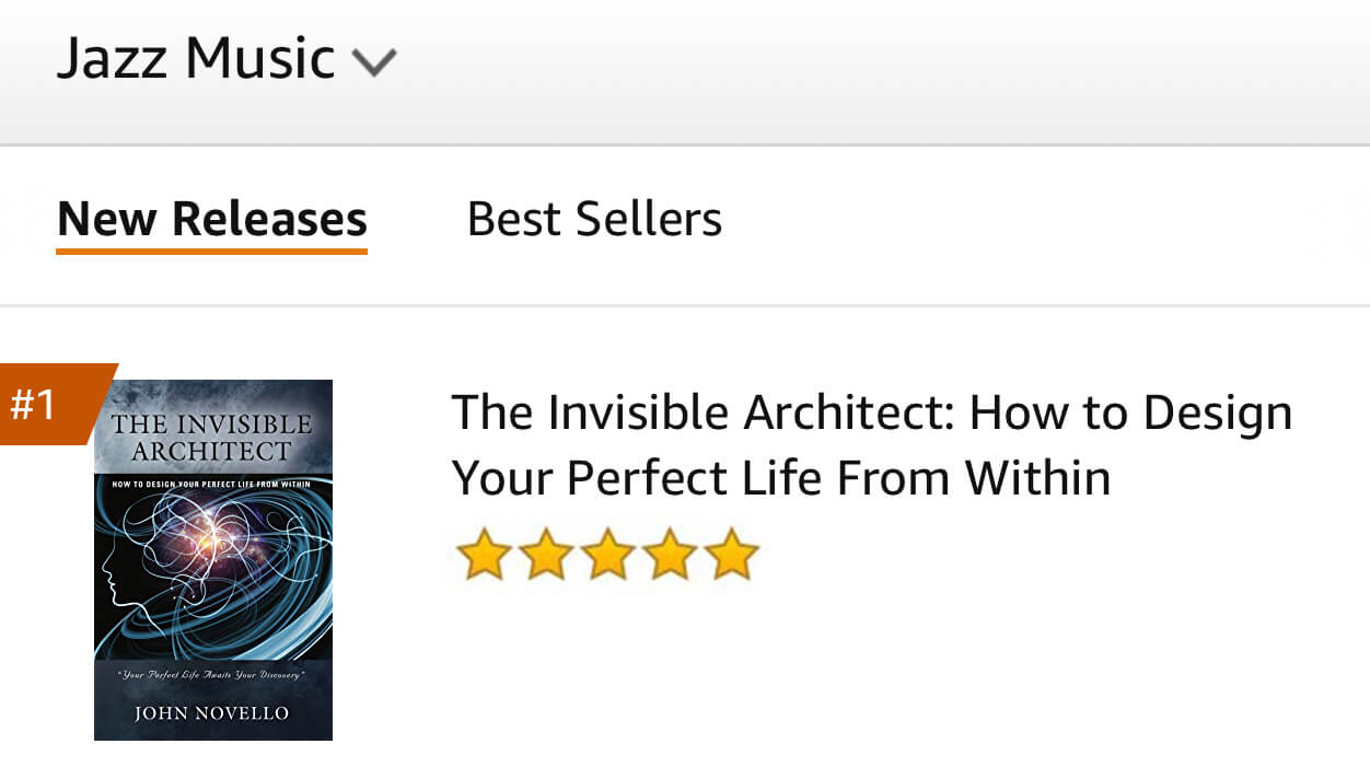 Amazon best seller, jazz musicians, screenshot