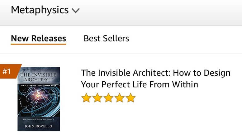 Amazon best seller, metaphysics, screenshot